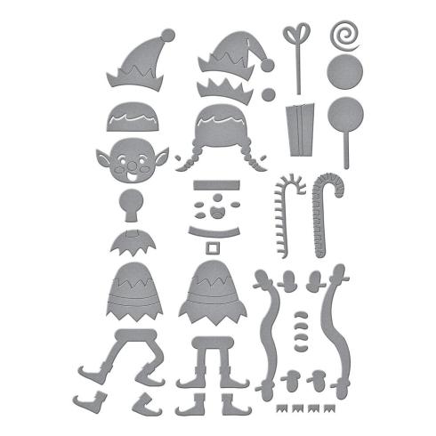 Spellbinders - Stanzschablone "Santa's Elves" Dies