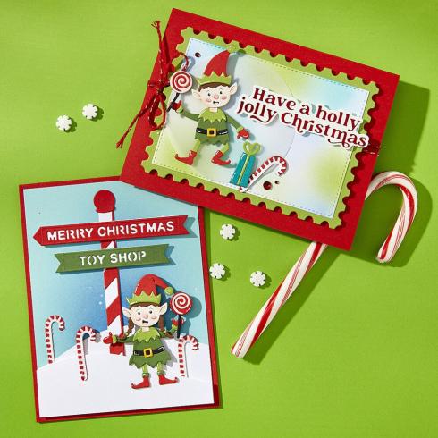 Spellbinders - Stanzschablone "Santa's Elves" Dies