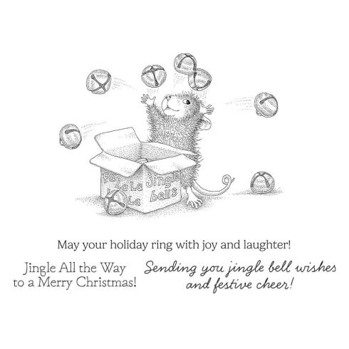 Spellbinders - Gummistempel Set "Jingle Bell Wishes" Cling Stamp