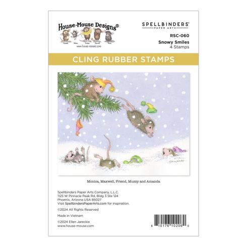 Spellbinders - Gummistempel Set "Snowy Smiles" Cling Stamp