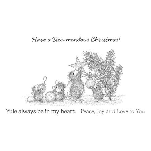 Spellbinders - Gummistempel Set "Tree-Mendous Christmas" Cling Stamp