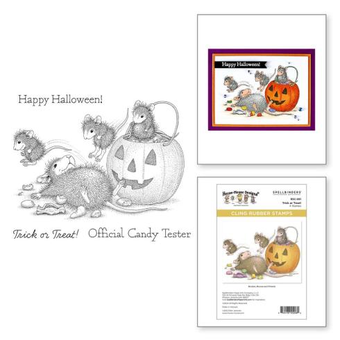 Spellbinders - Gummistempel Set "Trick or Treat!" Cling Stamp