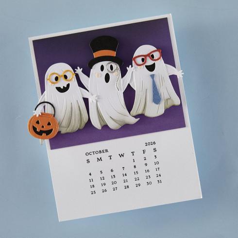 Spellbinders - Buchdrucktechnik "DIY 2026 Calendar" BetterPress Plate