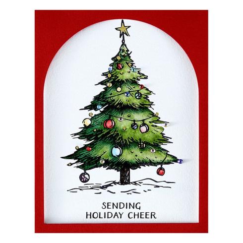 Spellbinders - Buchdrucktechnik "Twinkle Bright Tree" BetterPress Plate