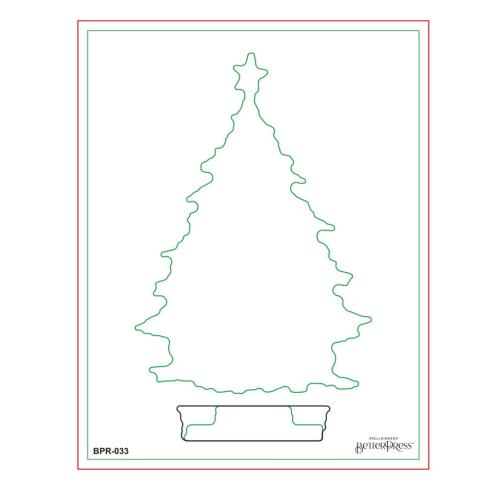 Spellbinders - Buchdrucktechnik "Twinkle Bright Tree" BetterPress Plate