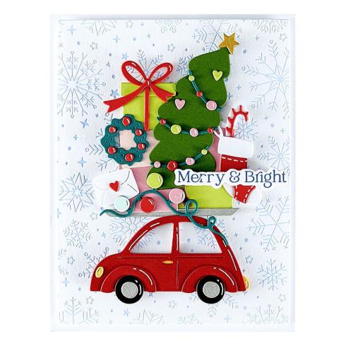 Spellbinders - Stanzschablone "Yuletide Ride" Dies