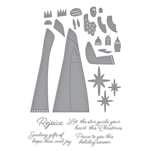 Spellbinders - Stempelset & Stanzschablone "The Three Magi" Clear Stamps & Dies