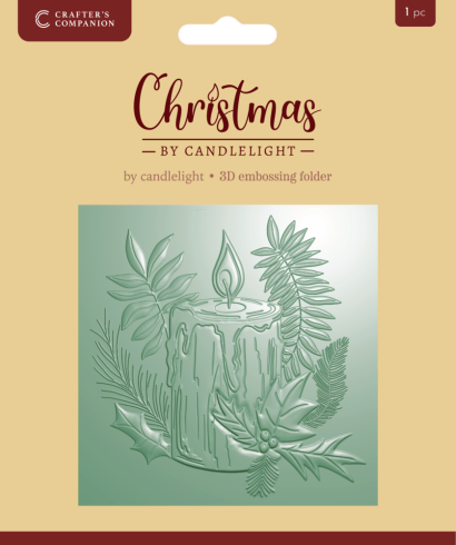 Crafters Companion - Prägefolder "By Candlelight" 3D Embossingfolder