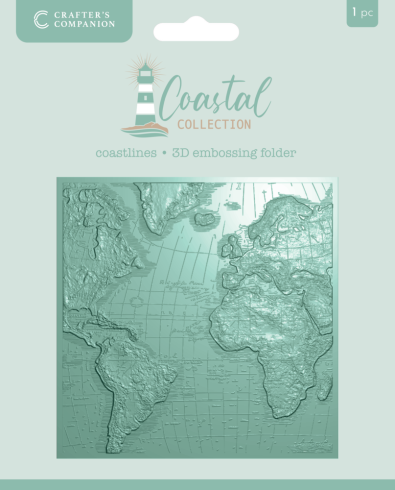 Crafters Companion - Prägefolder "Coastlines" 3D Embossingfolder