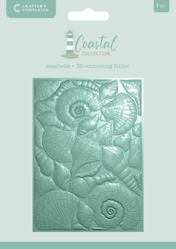 Crafters Companion - Prägefolder "Seashells" 3D Embossingfolder