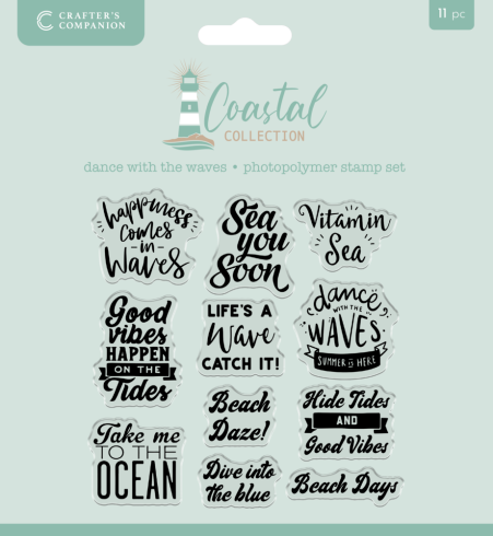 Crafters Companion - Stempelset "Dance with the Waves" Clear Stamps