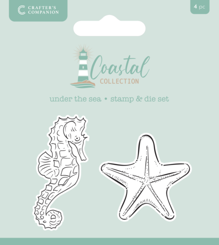 Crafters Companion - Stempelset & Stanzschablone "Under the Sea" Stamp & Dies