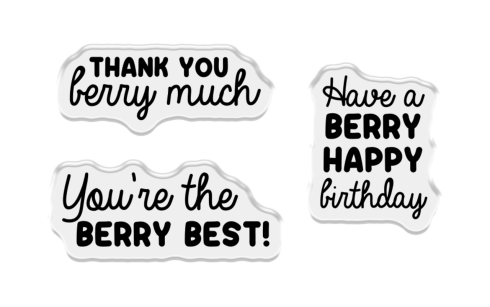 Crafters Companion - Stempelset & Stanzschablone "The Berry Best" Stamp & Dies
