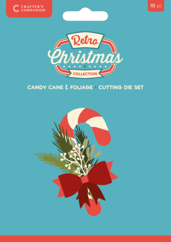 Crafters Companion - Stanzschablone "Candy Cane & Foliage" Dies