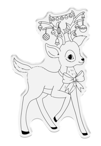 Crafters Companion - Stempelset & Stanzschablone "Reindeer" Stamp & Dies