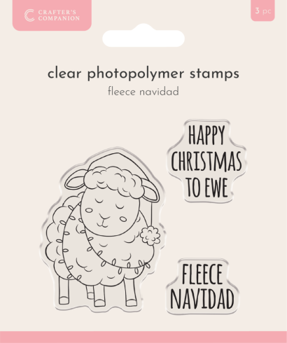 Crafters Companion - Stempelset "Fleece Navidad" Clear Stamps