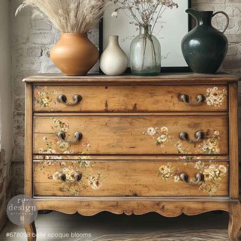 Re-Design with Prima - Transfer Aufkleber 8,5x11 Inch "Belle Epoque Blooms" Decor Transfer 3 Bogen 