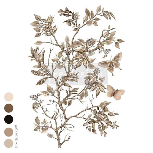 Re-Design with Prima - Transfer Aufkleber 24x35 Inch "Branch Harmony" Decor Transfer 4 Bogen 