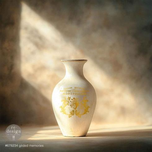 Re-Design with Prima - Transfer Aufkleber 8,5x11 Inch "Gilded Memories" Decor Transfer 2 Bogen 