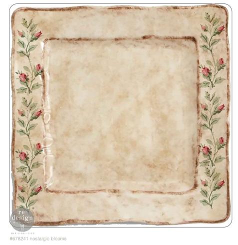 Re-Design with Prima - Transfer Aufkleber 8,5x11 Inch "Nostalgic Blooms" Decor Transfer 2 Bogen 