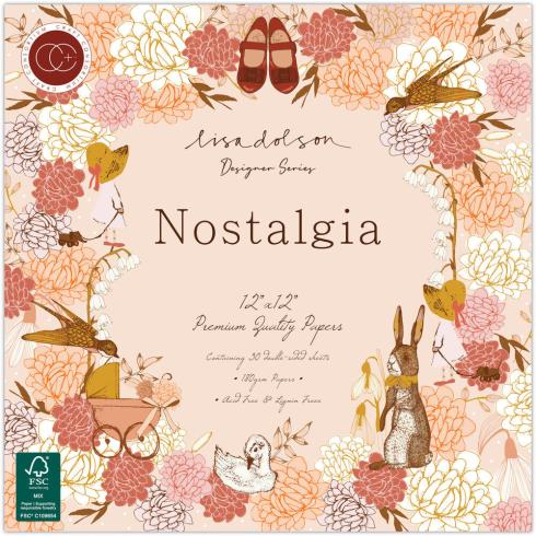 Craft Consortium - Designpapier "Nostalgia" Paper Pad 12x12 Inch - 30 Bogen