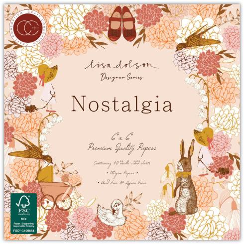 Craft Consortium - Designpapier "Nostalgia" Paper Pad 6x6 Inch - 40 Bogen