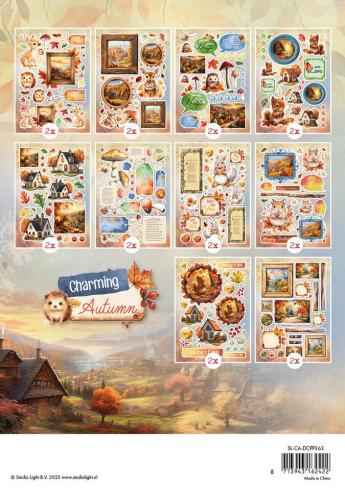 Studio Light - Stanzteile "Charming Autumn" Die Cut Block - 20 Bogen