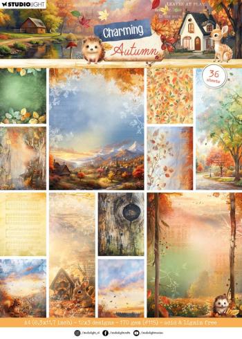 Studio Light - Designpapier "Charming Autumn" Designer Paper Pad A4 - 36 Bogen