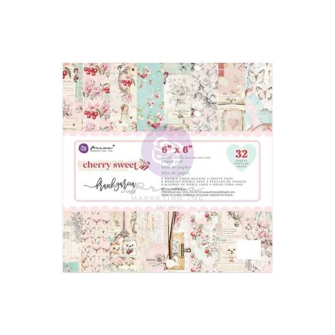 Prima Marketing - Designpapier "Cherry Sweet" Paper Pack 6x6 Inch - 32 Bogen