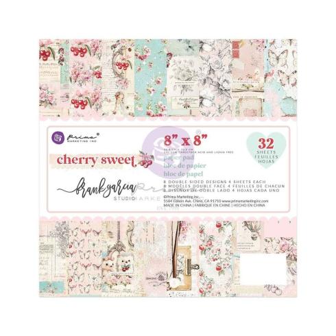 Prima Marketing - Designpapier "Cherry Sweet" Paper Pack 8x8 Inch - 32 Bogen