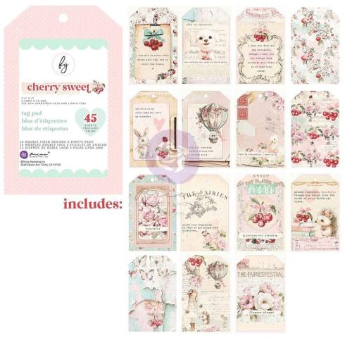 Prima Marketing - Stanzteile "Cherry Sweet" Tag Pad