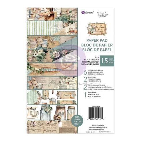 Prima Marketing - Designpapier "The Home Baker" Paper Pack 6x8 Inch - 15 Bogen