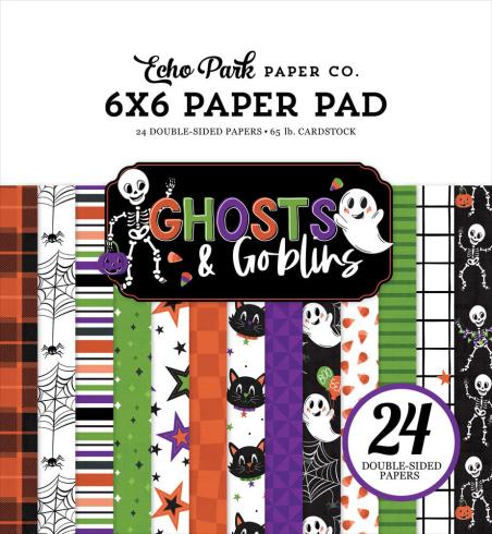 Echo Park - Designpapier "Ghosts And Goblins" Paper Pack 6x6 Inch - 24 Bogen