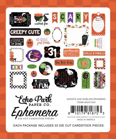 Echo Park - Stanzteile "Ghosts And Goblins" Ephemera