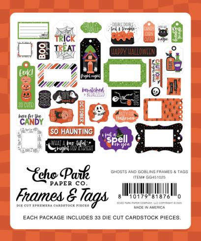 Echo Park - Stanzteile & Anhänger "Ghosts And Goblins" Frames & Tags 