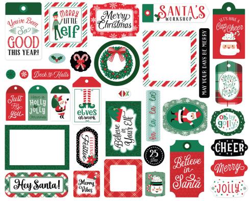 Echo Park - Stanzteile & Anhänger "Christmas Express" Frames & Tags 