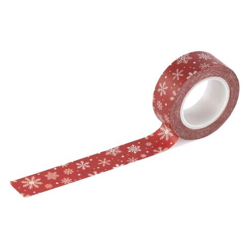 Echo Park - Decorative Tape "So Very Merry Red Snowflakes" Washi Tape 