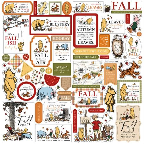 Echo Park - Aufkleber "Winnie The Pooh Autumn" Element Sticker 12"