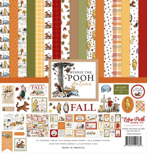 Echo Park - Designpapier "Winnie The Pooh Autumn" Collection Kit 12x12 Inch - 12 Bogen
