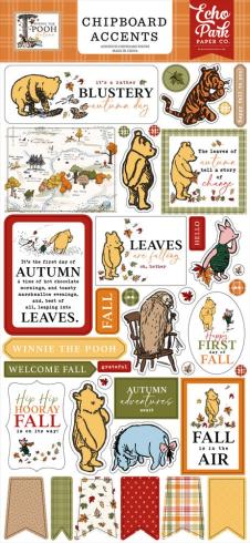 Echo Park - Sticker "Winnie The Pooh Autumn" Chipboard 6x13 Inch