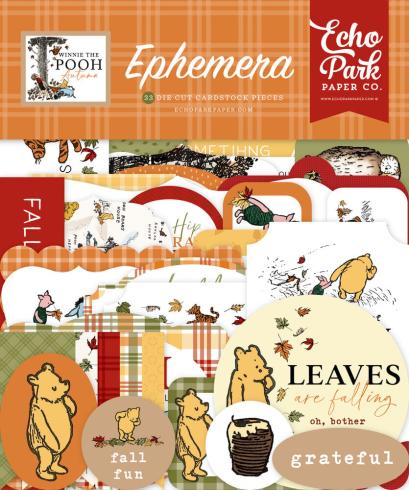 Echo Park - Stanzteile "Winnie The Pooh Autumn" Ephemera