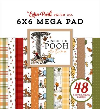 Echo Park - Designpapier "Winnie The Pooh Autumn" Cardmakers Mega Pad 6x6 Inch - 48 Bogen