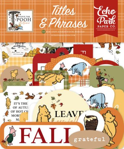 Echo Park - Stanzteile "Winnie The Pooh Autumn" Titles & Phrases