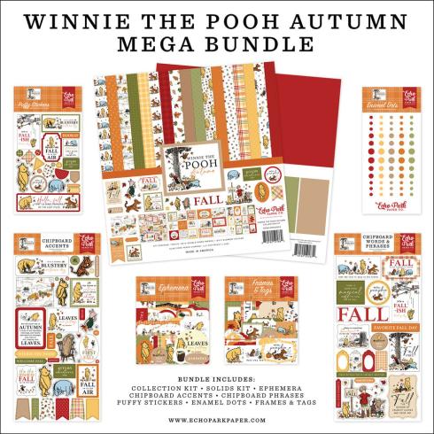 Echo Park - Komplettpaket "Winnie The Pooh Autumn" Mega Bundle