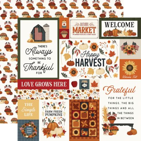 Carta Bella - Designpapier "Americana" Collection Kit 12x12 Inch - 12 Bogen  