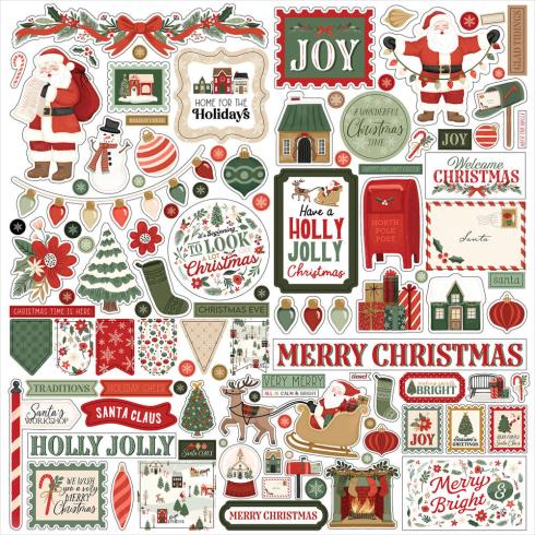 Carta Bella - Aufkleber "Christmas Village" Element Stickers 