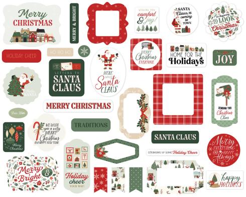 Carta Bella - Stanzteile "Christmas Village" Ephemera