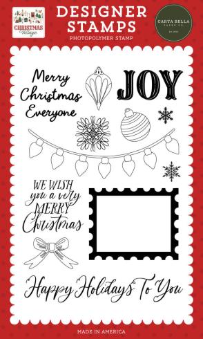 Carta Bella - Stempelset "Christmas Lights And Stamp" Clear Stamps