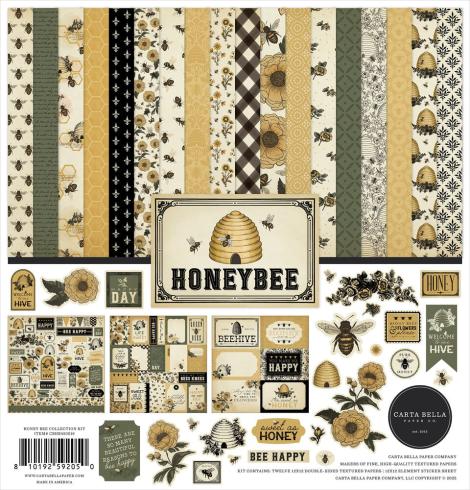Carta Bella - Designpapier "Honey Bee" Collection Kit 12x12 Inch - 12 Bogen  