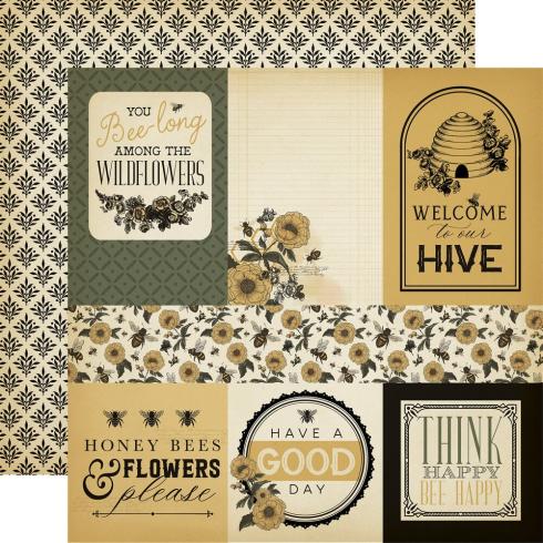 Carta Bella - Designpapier "Honey Bee" Collection Kit 12x12 Inch - 12 Bogen  